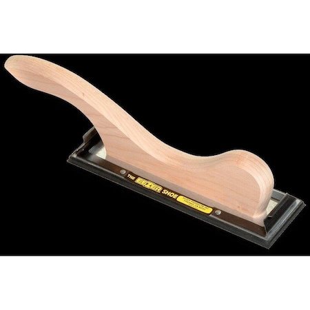 Eezer Products 2.75in X 9.5in Hand Sander, Wood Handle, Aluminum Base, Fully Molded, PSA 1411